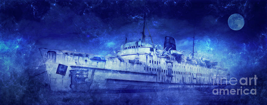 Ghost Ship #3 Mixed Media by Ian Mitchell