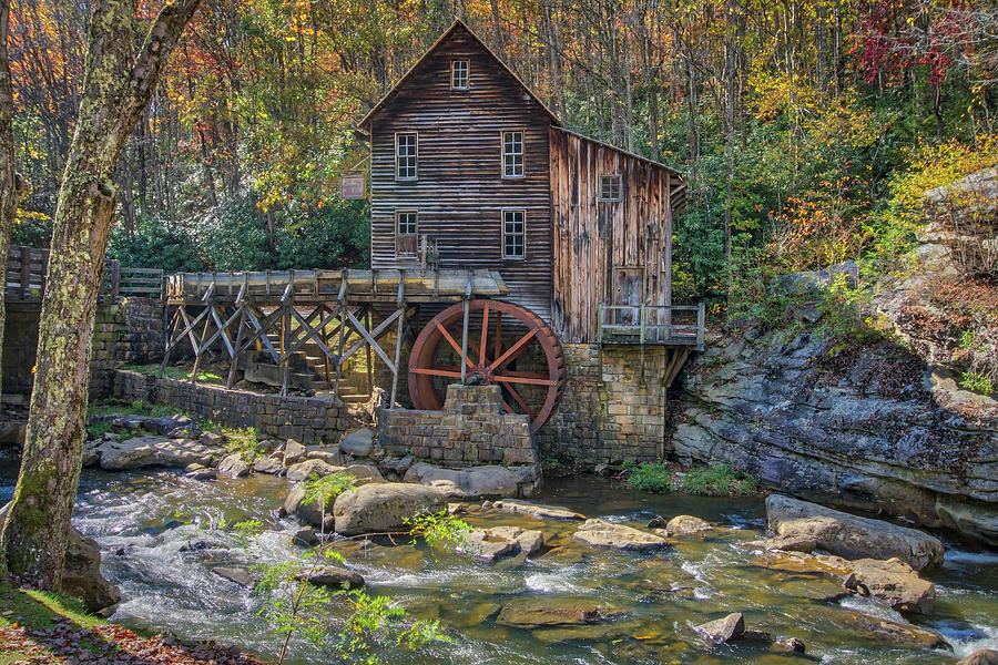 Glade Creek Grist Mill #3 Photograph by Jane Luxton