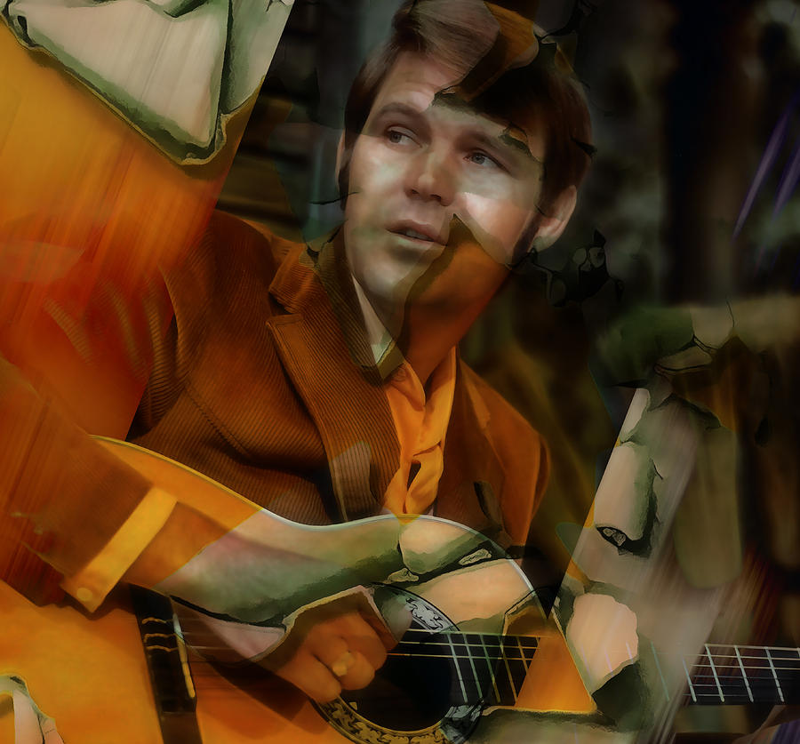 Glen Campbell #3 Mixed Media by Marvin Blaine
