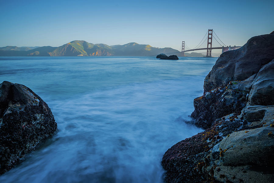 Golden Gate Bridge And Pacific Ocean Early Morning #3 Photograph by Alex Grichenko