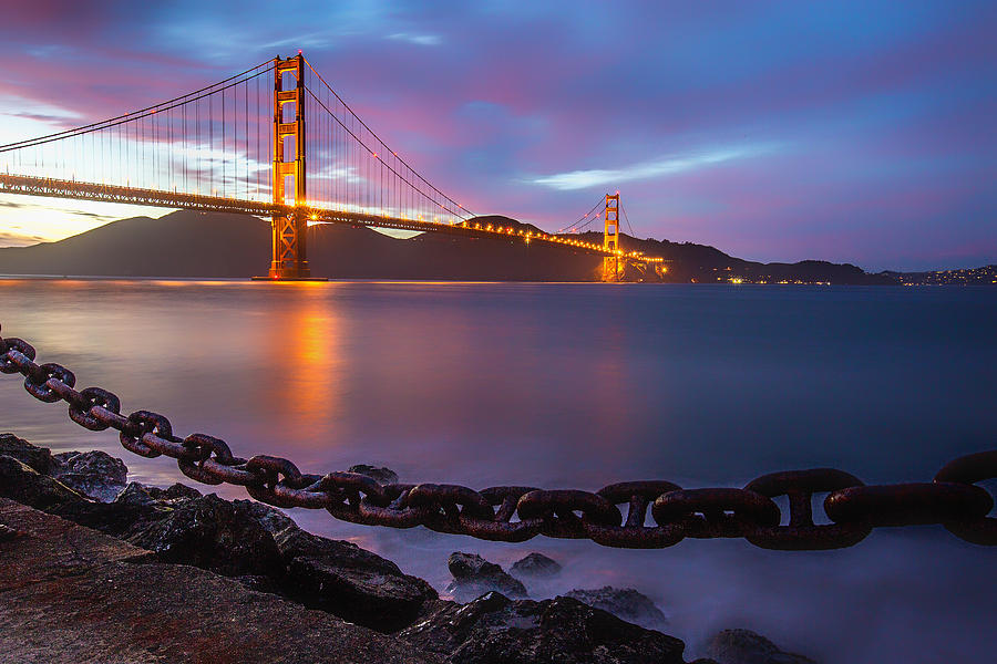 Golden Gate Bridge Photograph by Lev Kaytsner