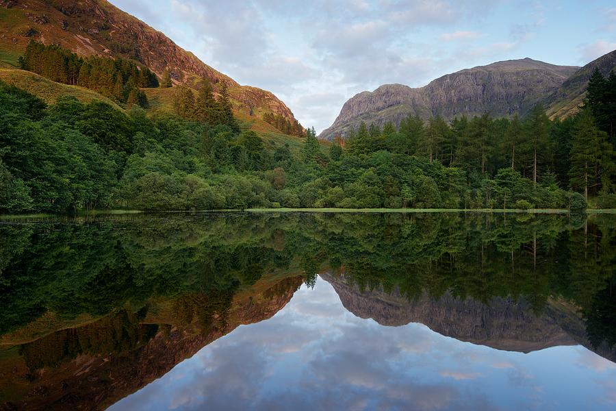 Mountain Photograph - Golden Light in Glencoe #3 by Stephen Taylor
