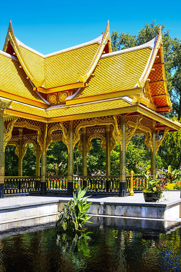Golden Thai Pavillion #4 Photograph by Chris Smith