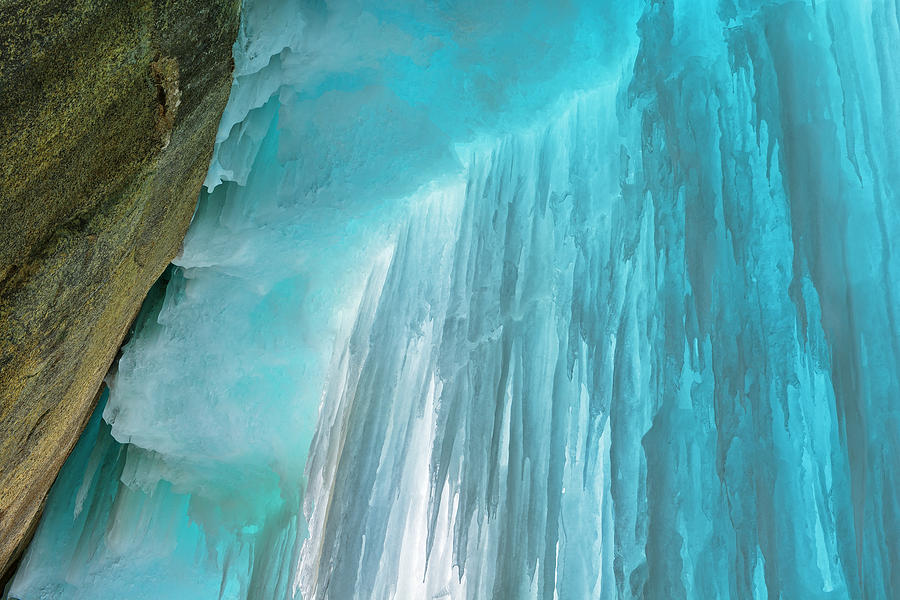 Nature Photograph - Grand Island Ice Cave Interior #3 by Dean Pennala