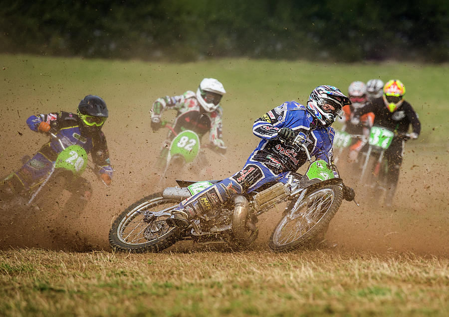 Grass Track Racing Photograph by Alan Grant | Pixels