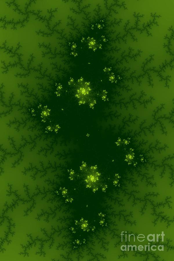 Green Fractal #3 Digital Art by Henrik Lehnerer
