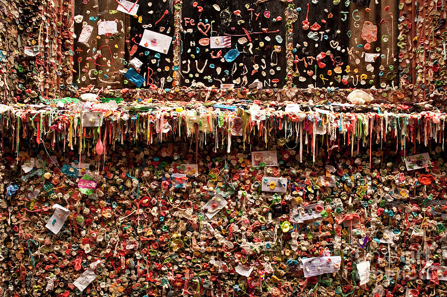 Gum Wall Pike Place Market #3 Photograph by Jim Corwin