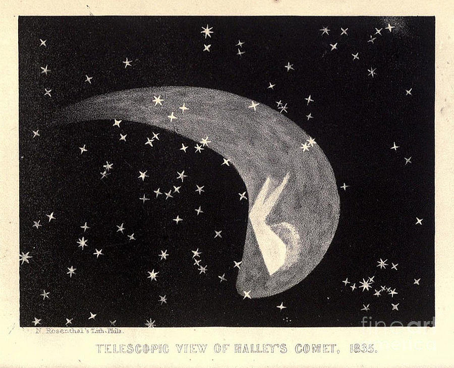 Halleys Comet, 1835 #3 Photograph by Science Source