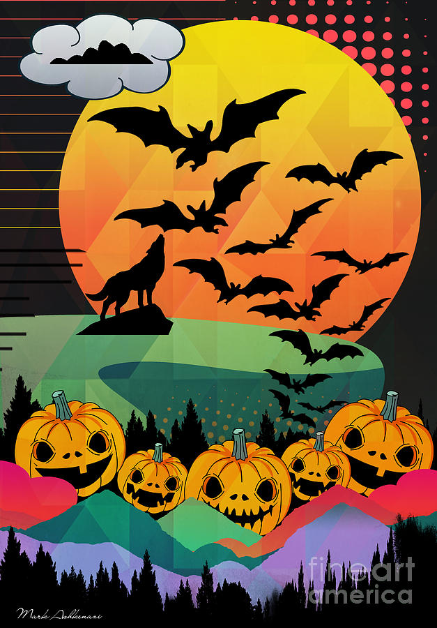 Halloween Digital Art - Halloween 10 by Mark Ashkenazi