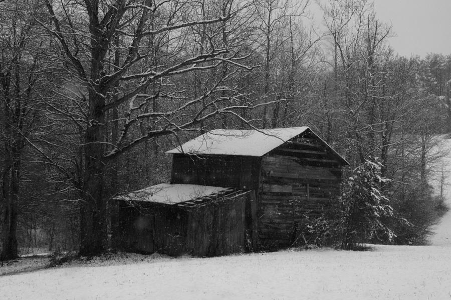 Barn Photograph - Hardscrabble Barn in the Snow #4 by Kathryn Meyer