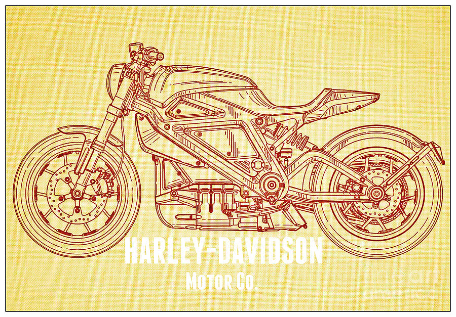 Harley-Davidson #4 Digital Art by Binka Kirova