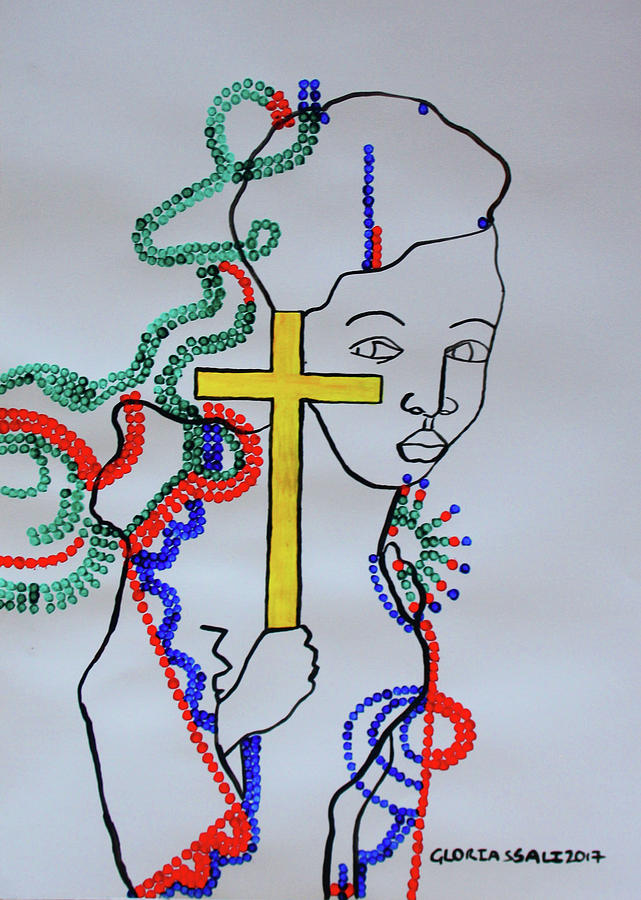 Hope for Peace  South Sudan #3 Painting by Gloria Ssali