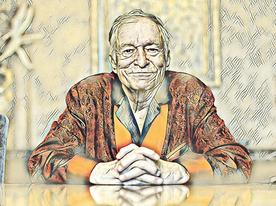 Hugh Hefner Digital Art by Snowflake Obsidian