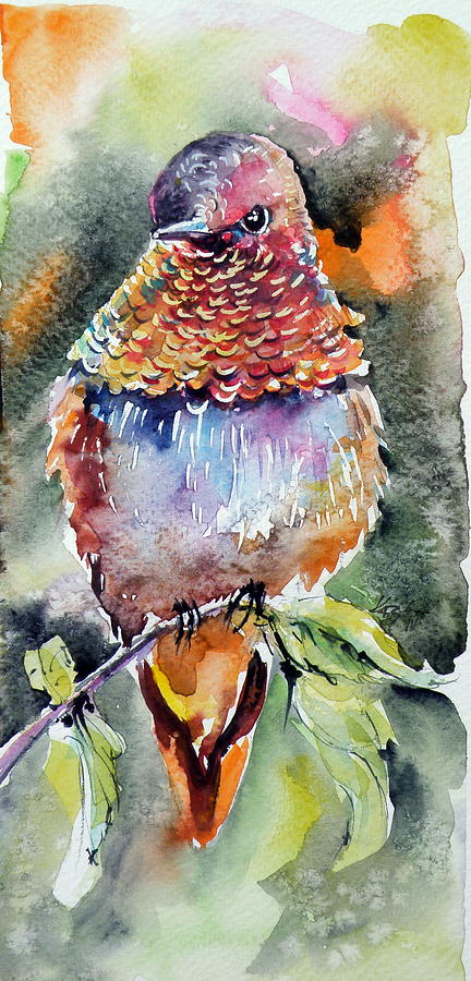 Hummingbird #2 Painting by Kovacs Anna Brigitta