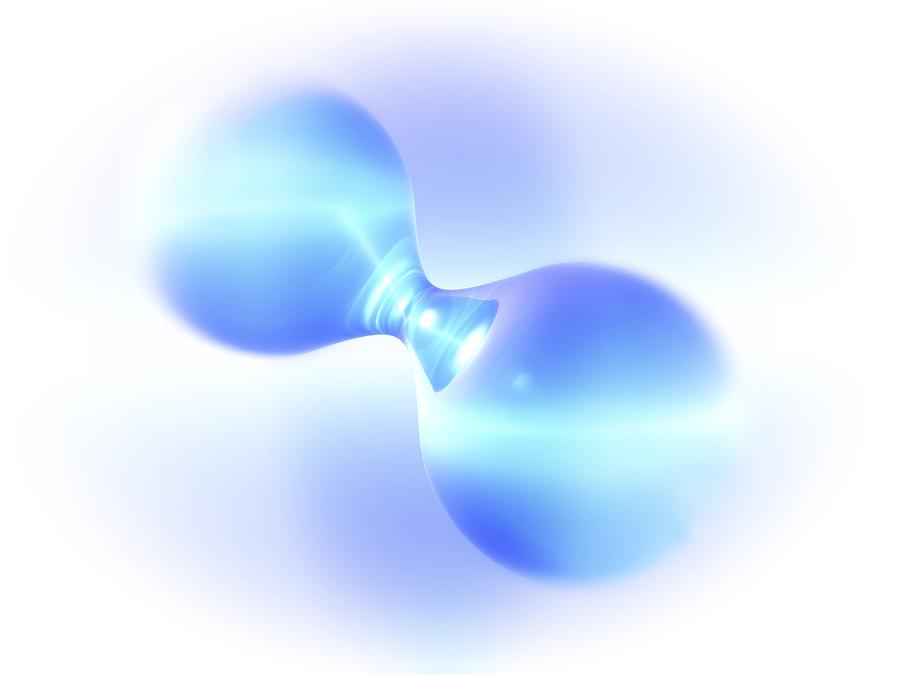 Atom Photograph - Hydrogen Molecule #3 by Pasieka