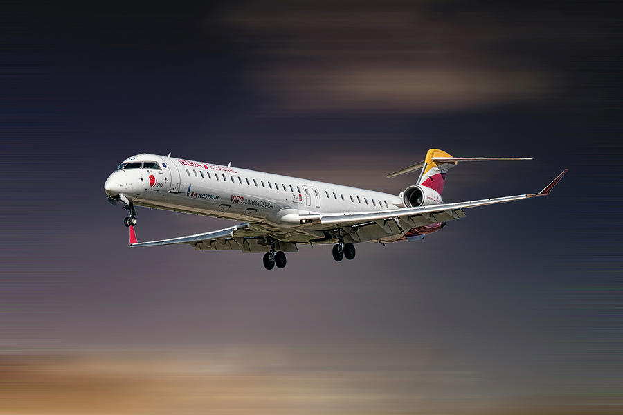 Iberia Mixed Media - Iberia Regional Bombardier Crj-1000 by Smart Aviation Iberia Mixed Media - Iberia Regional Bombardier Crj-1000 by Smart Aviation
