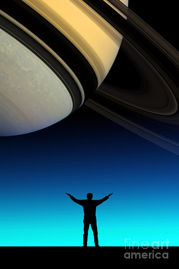 In Awe Of Saturn #3 Photograph by Larry Landolfi