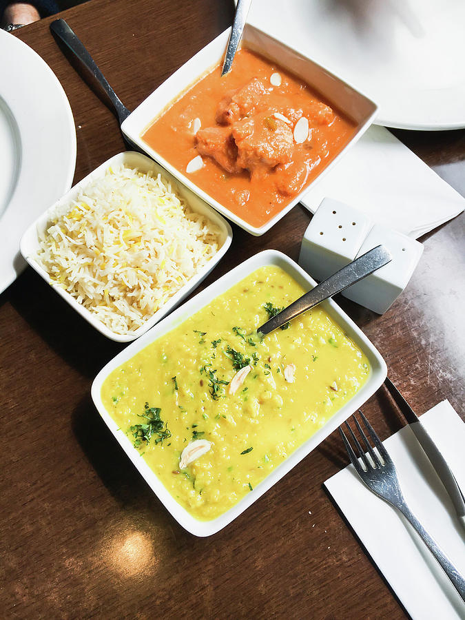 Chicken Photograph - Indian food #3 by Tom Gowanlock