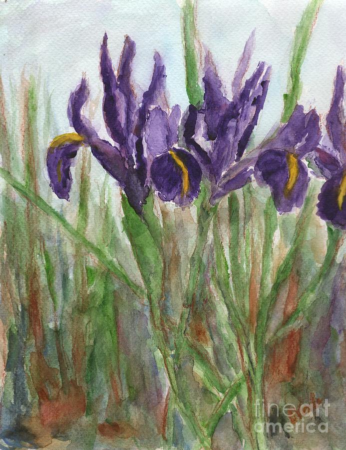 Iris Painting - Iris #4 by Bev Veals
