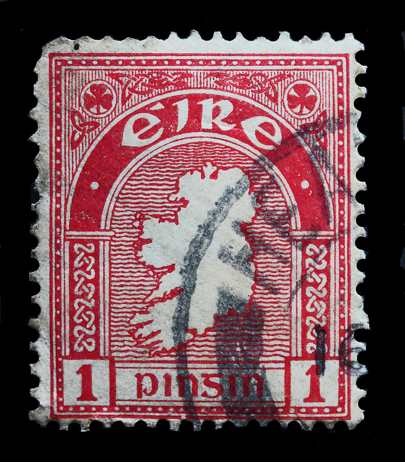 Irish Postage Stamp #3 Photograph by James Hill