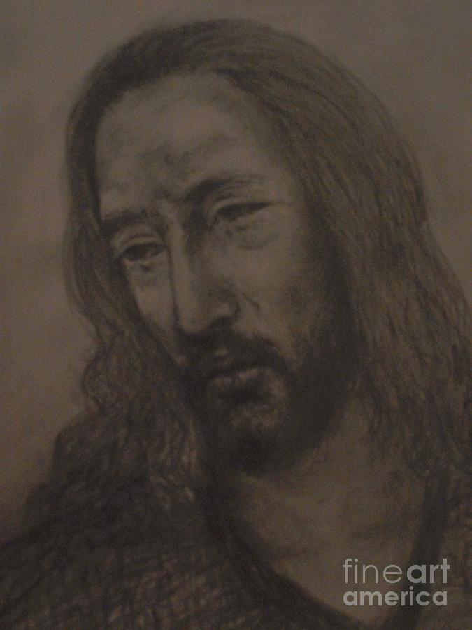 Isus #3 Drawing by Covaliov Victor
