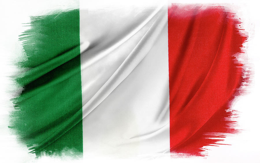 Italian flag #3 Photograph by Les Cunliffe