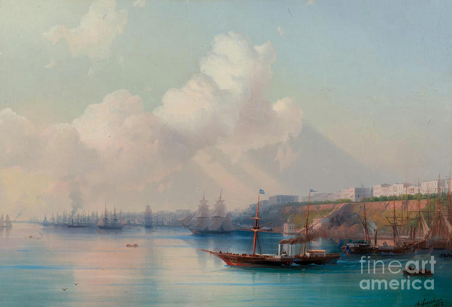 Ivan Konstantinovich Aivazovsky #3 Painting by MotionAge Designs