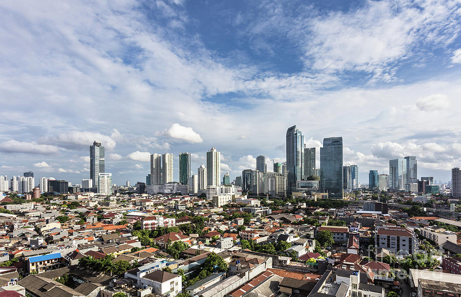 Jakarta skyline #3 Photograph by Didier Marti