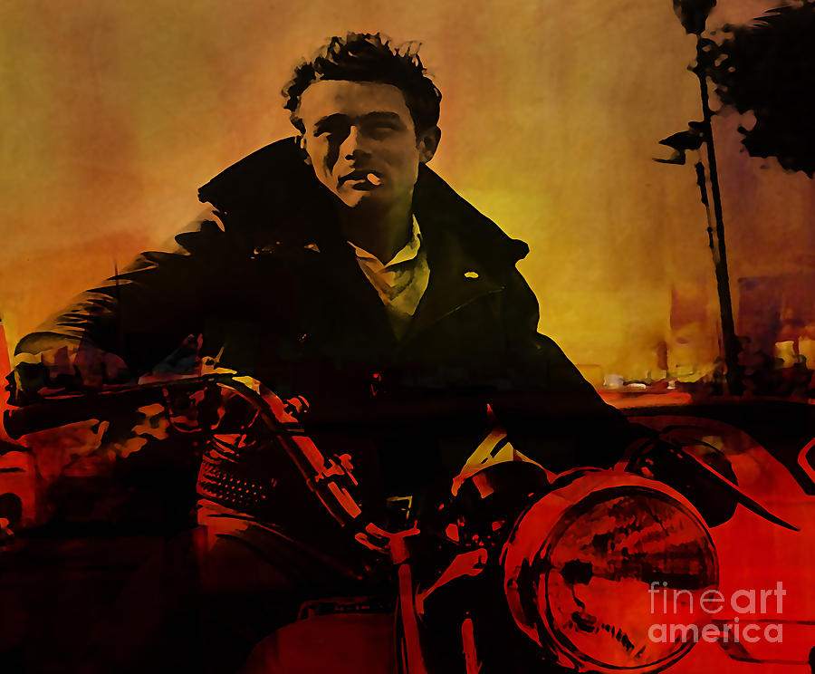 James Dean #3 Mixed Media by Marvin Blaine