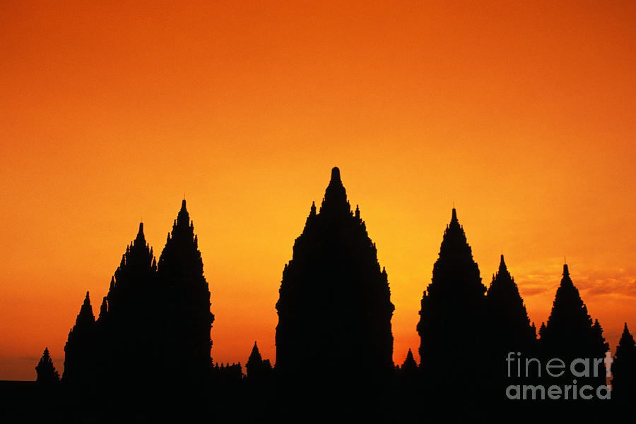 Sunset Photograph - Java, Prambanan #3 by Gloria & Richard Maschmeyer - Printscapes