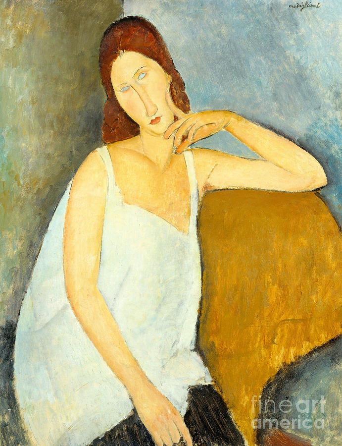 Jeanne Hebuterne Painting by Amedeo Modigliani