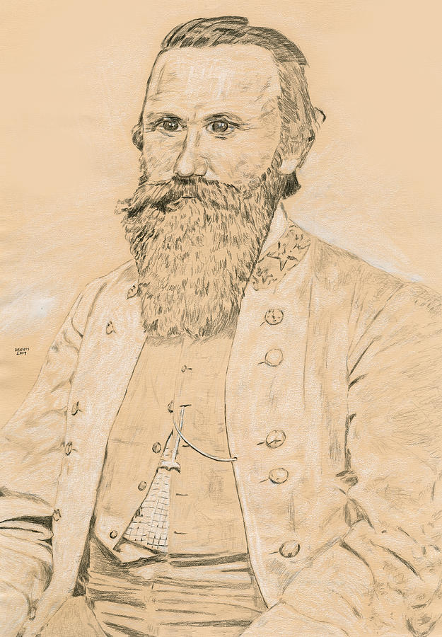 JEB Stuart Drawing by Dennis Larson | Fine Art America