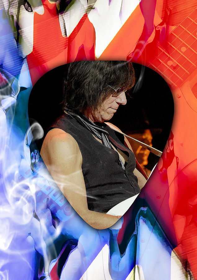 Jeff Beck Guitarist Art #3 Mixed Media by Marvin Blaine