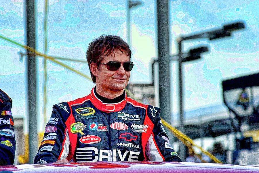 Jeff Gordon #3 Digital Art by Kevin Cable
