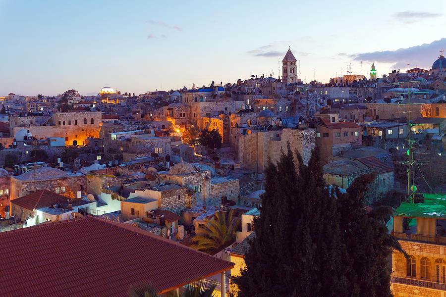 Jerusalem Old City at Night Israel Photograph by Rostislav Ageev | Fine ...