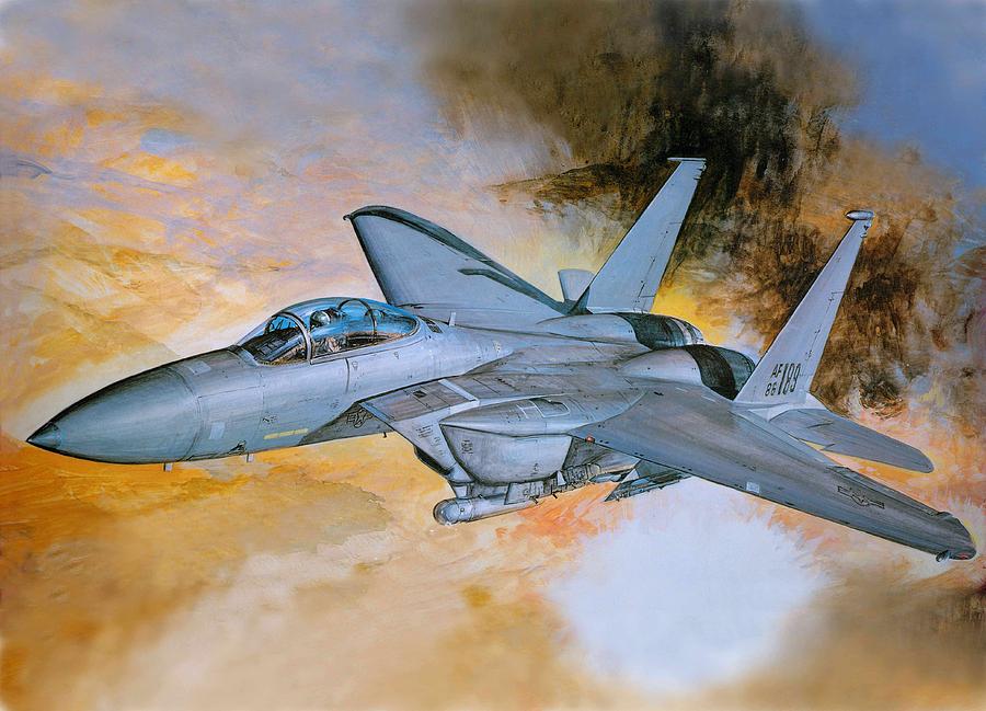 Airplane Digital Art - Jet Fighter #3 by Super Lovely