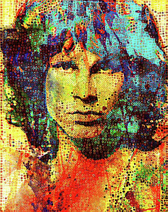 Typography Painting - Jim Morrison #2 by Gary Grayson