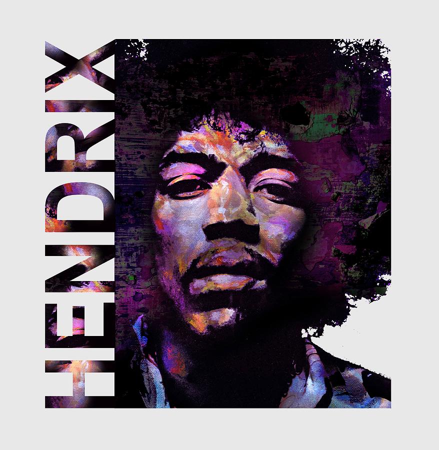 Jimi Hendrix Digital Art - Jimi Hendrix #4 by Mal Bray