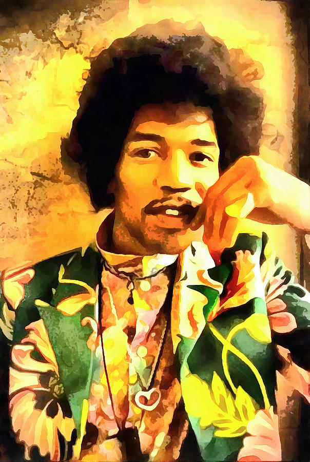 Jimmy Hendrix Digital Art by Galeria Trompiz - Fine Art America