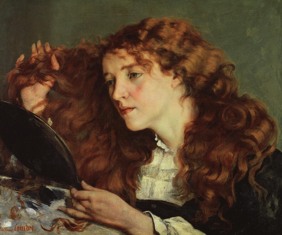 Jo, the Beautiful Irish Girl, from 1866 Painting by Gustave Courbet