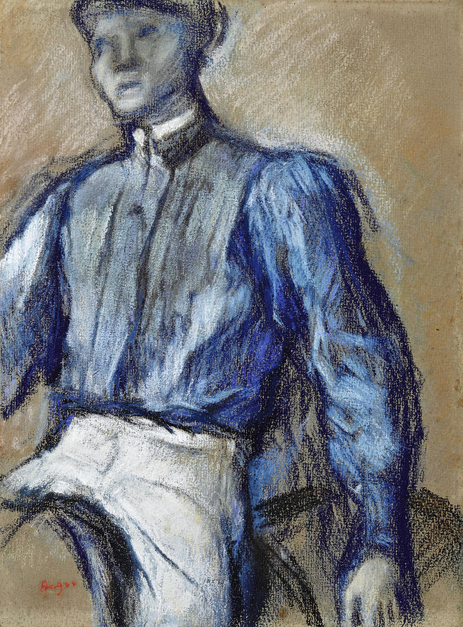 Jockey #4 Drawing by Edgar Degas