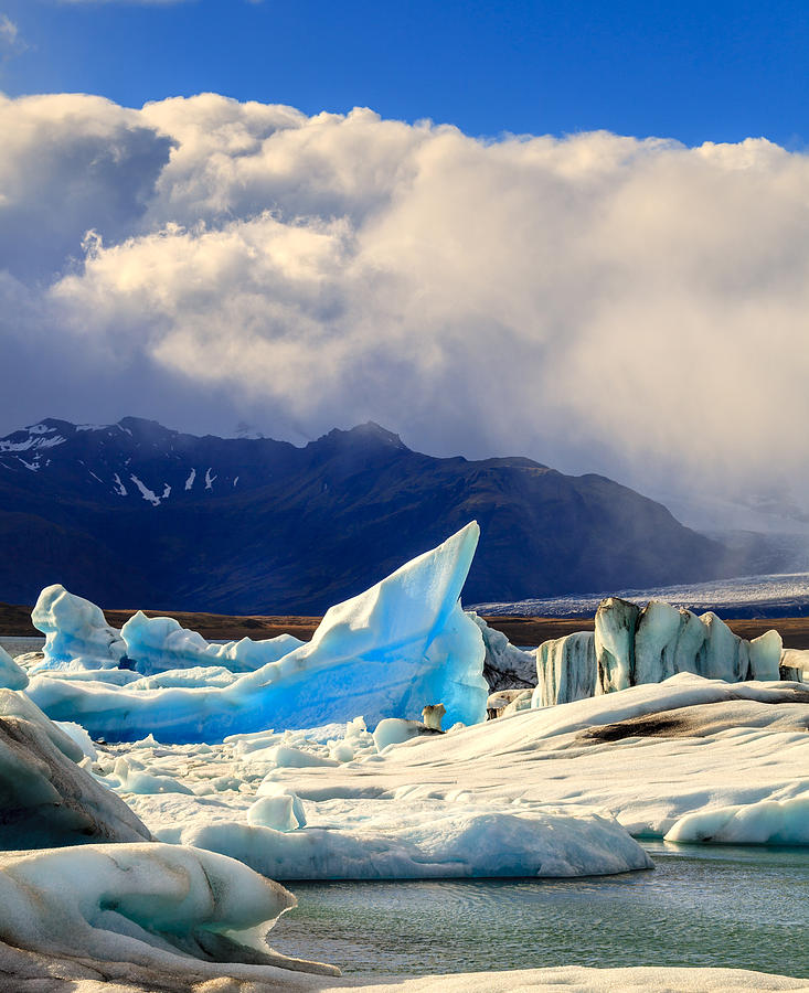 Icebergs in Jokulsarlon Lagoon Photograph by Alexey Stiop