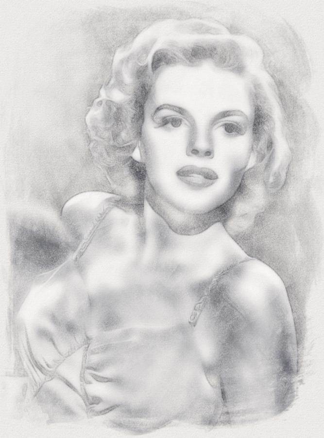 Judy Garland By John Springfield Drawing