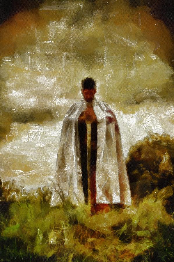Knight Painting - Knights Templar #3 by Esoterica Art Agency
