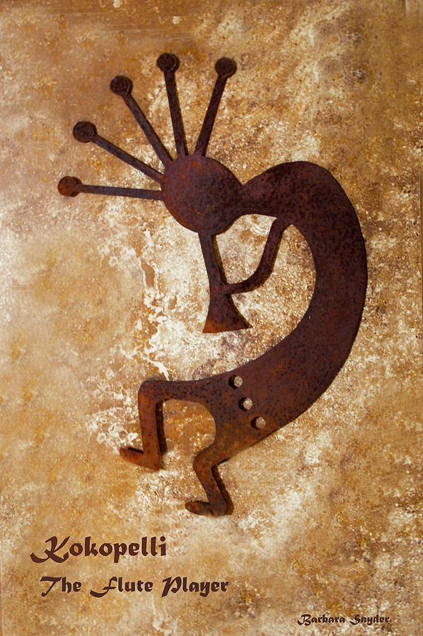 Kokopelli The Flute Player #3 Photograph by Barbara Snyder