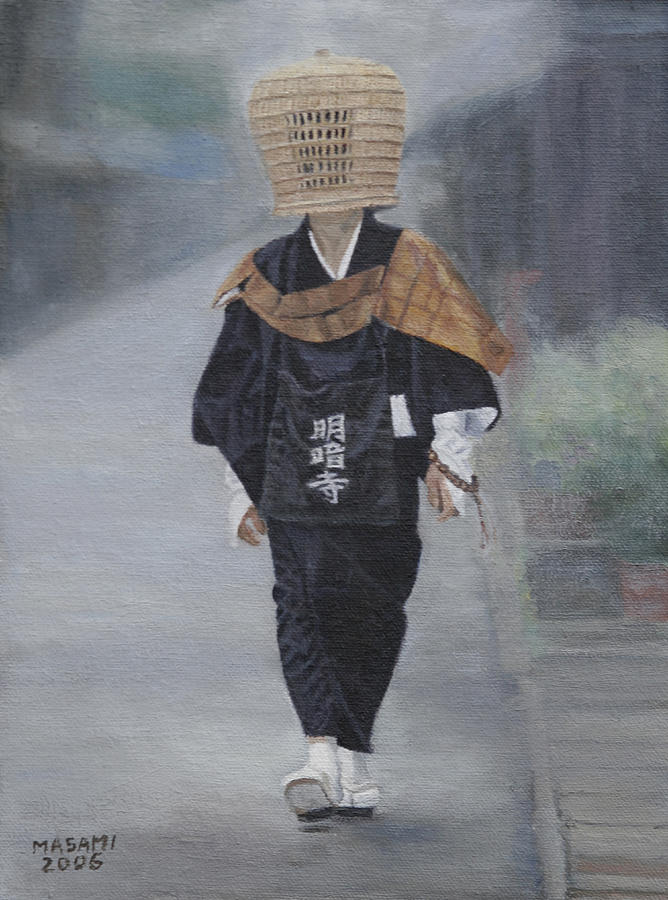 Komuso #3 Painting by Masami Iida