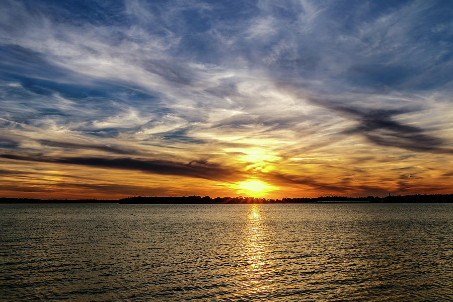Lake Sunset #3 Photograph by Doug Long