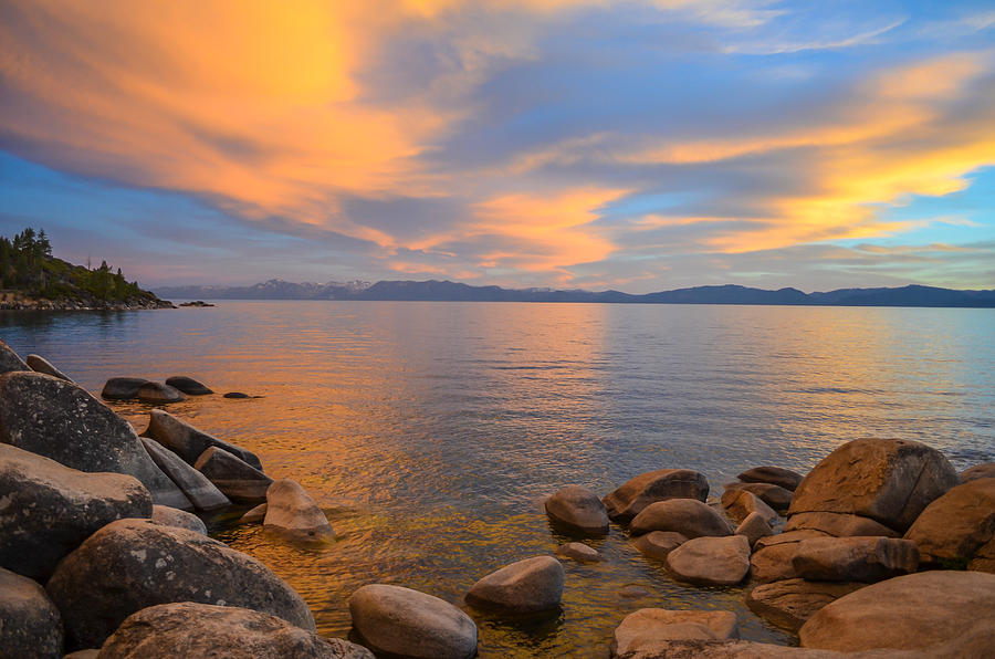 Lake Tahoe sunset #3 Photograph by Asif Islam