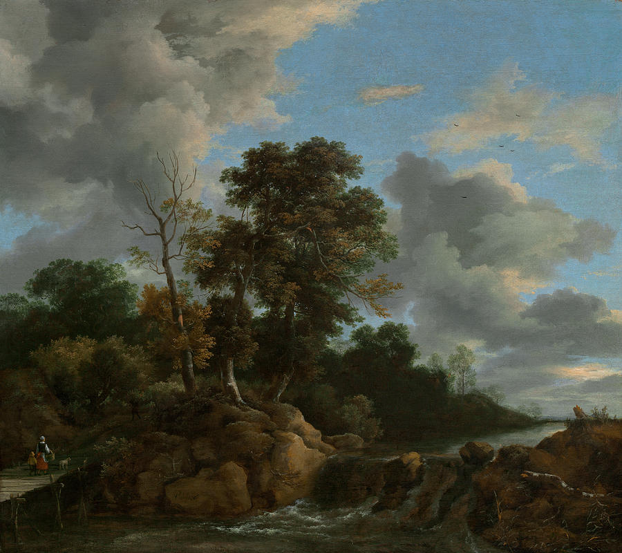 Landscape #3 Painting by Jacob Van Ruisdael