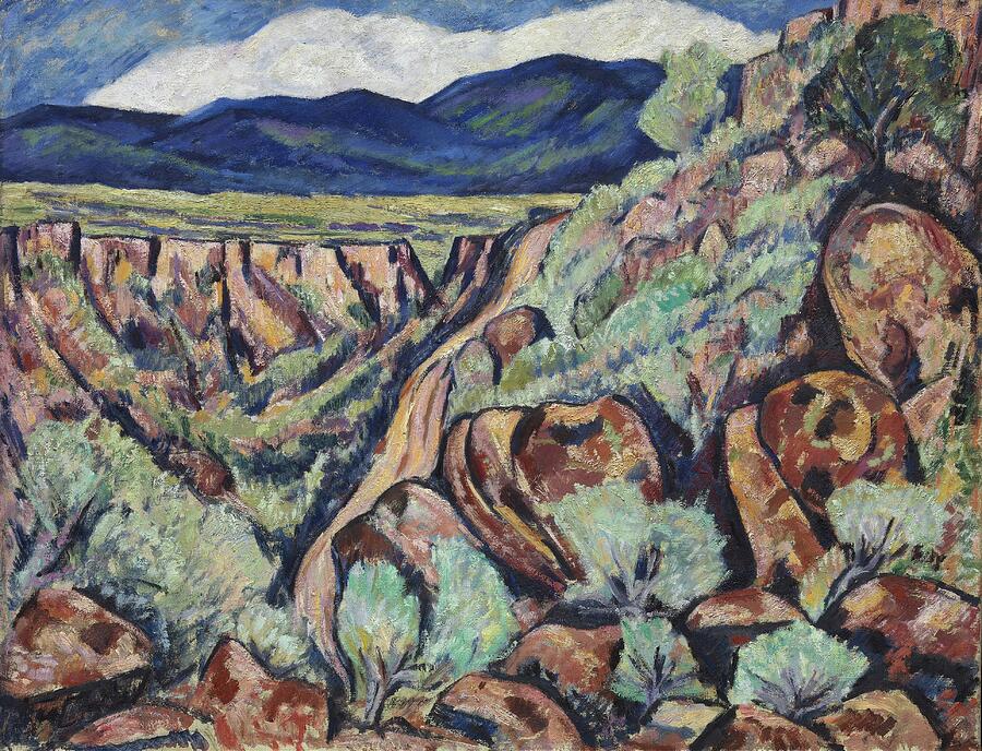 Landscape, New Mexico, from 1919-1920 Painting by Marsden Hartley